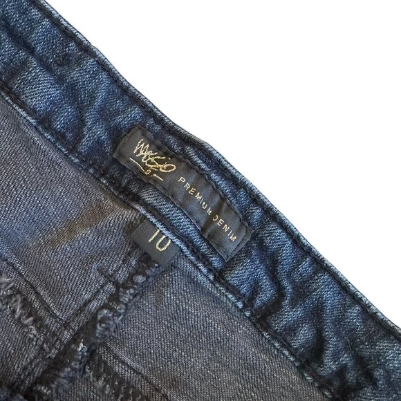 Mossimo Premium Denim Dark Wash Straight Jeans Size 10 Mid Rise Stretch Classic - Picture 6 of 10